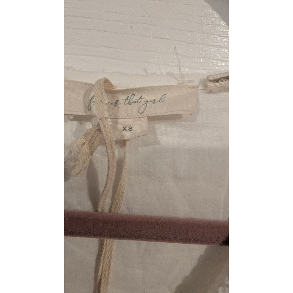 Anthro Forever That Girl Midi Dress XS White Ruffle Boho Bridal Layered Cottage - Picture 5 of 13